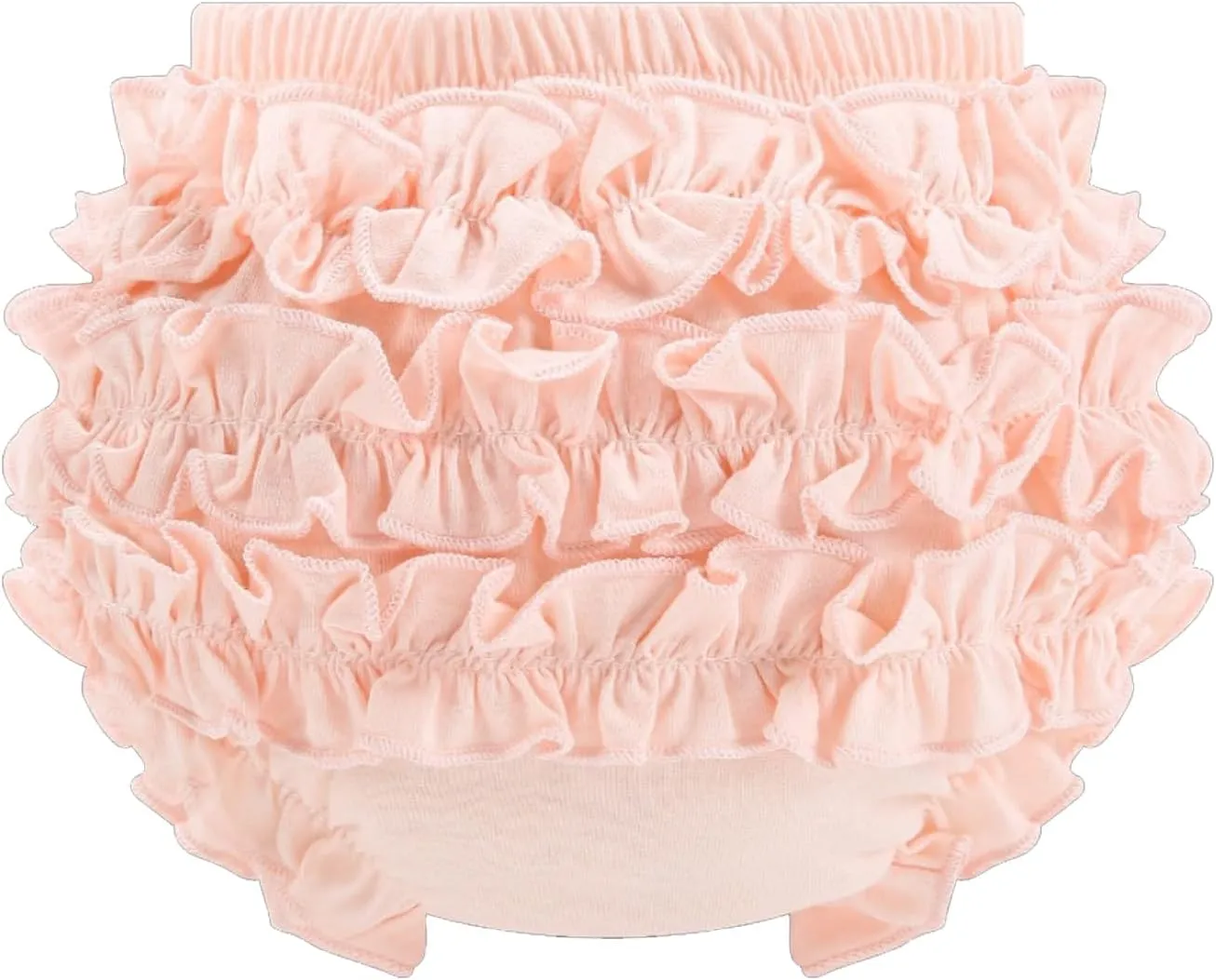 Infant Bloomers Underwear Ruffle Diaper Cover for Baby Girls Toddler Kids Cotton Shorts Panties 4-Pack