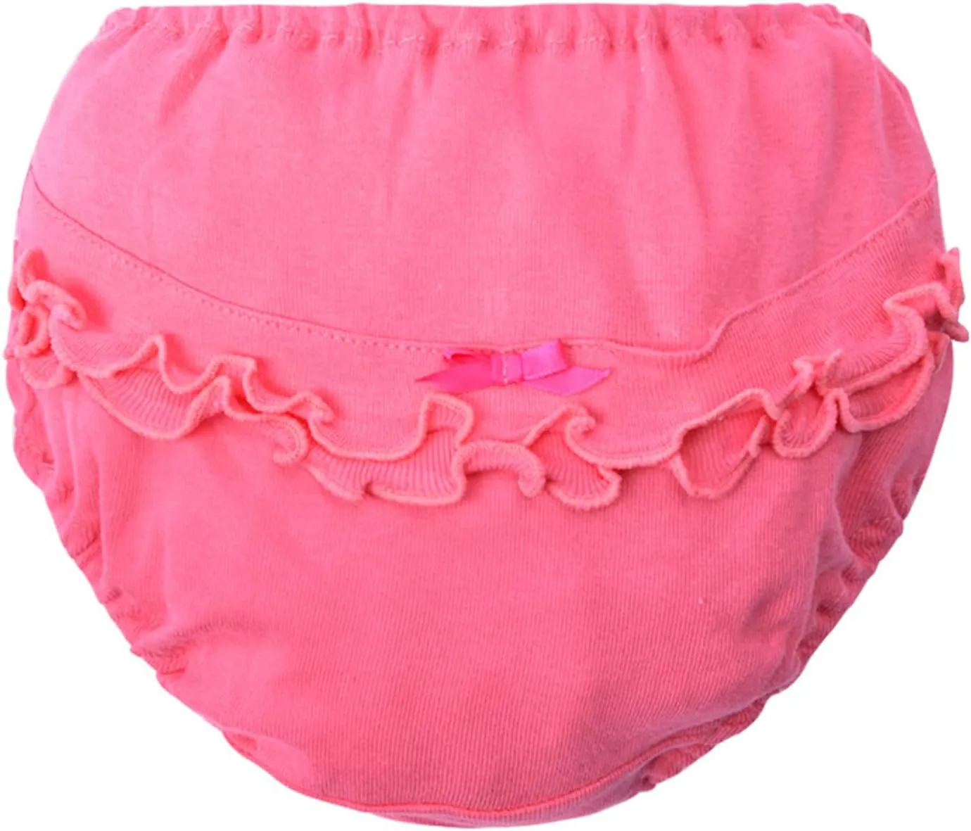 Infant Bloomers Underwear Ruffle Diaper Cover for Baby Girls Toddler Kids Cotton Shorts Panties 4-Pack