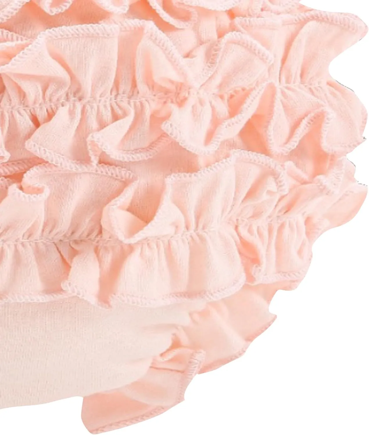 Infant Bloomers Underwear Ruffle Diaper Cover for Baby Girls Toddler Kids Cotton Shorts Panties 4-Pack