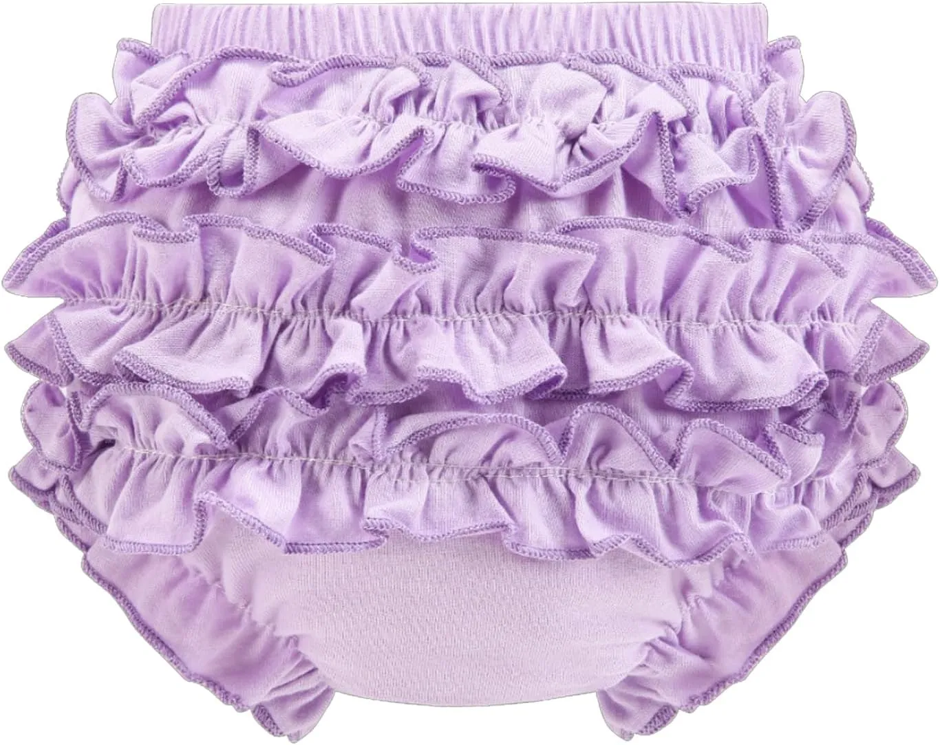 Infant Bloomers Underwear Ruffle Diaper Cover for Baby Girls Toddler Kids Cotton Shorts Panties 4-Pack