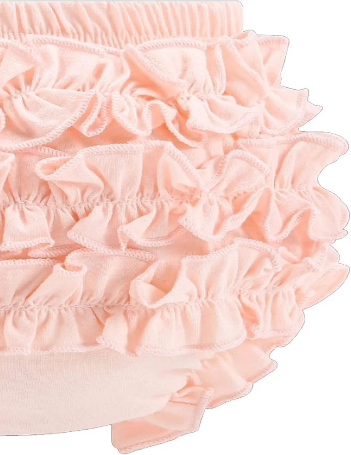Infant Bloomers Underwear Ruffle Diaper Cover for Baby Girls Toddler Kids Cotton Shorts Panties 4-Pack