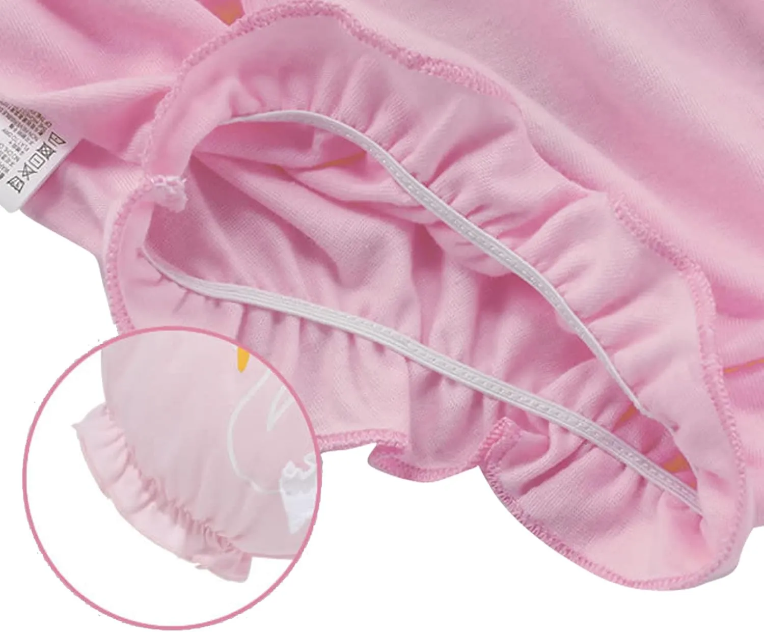 Infant Bloomers Underwear Ruffle Diaper Cover for Baby Girls Toddler Kids Cotton Shorts Panties 4-Pack