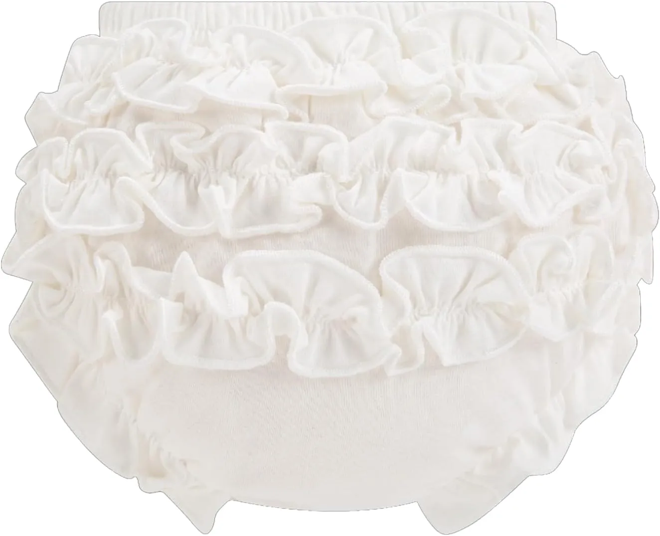 Infant Bloomers Underwear Ruffle Diaper Cover for Baby Girls Toddler Kids Cotton Shorts Panties 4-Pack