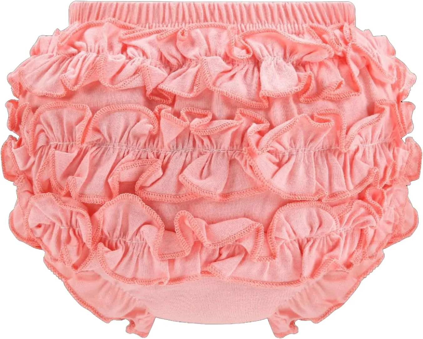 Infant Bloomers Underwear Ruffle Diaper Cover for Baby Girls Toddler Kids Cotton Shorts Panties 4-Pack