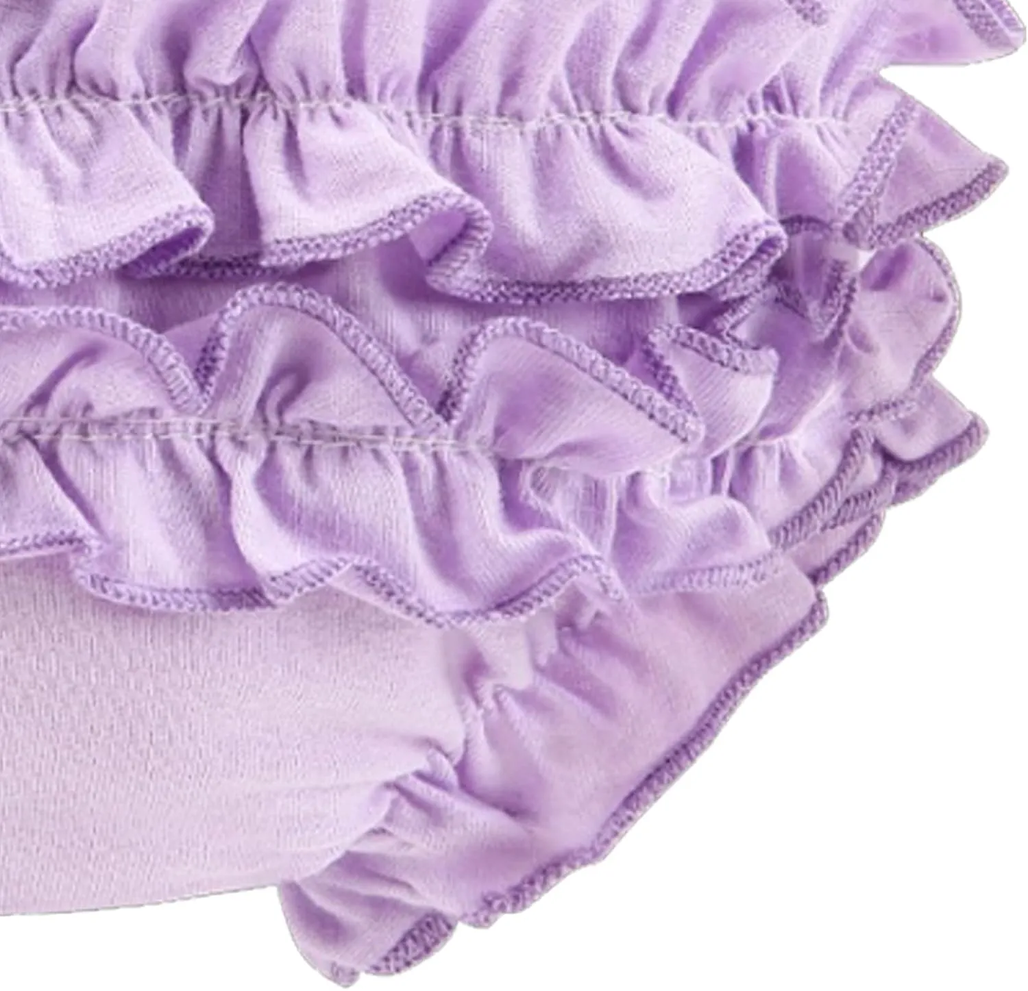 Infant Bloomers Underwear Ruffle Diaper Cover for Baby Girls Toddler Kids Cotton Shorts Panties 4-Pack