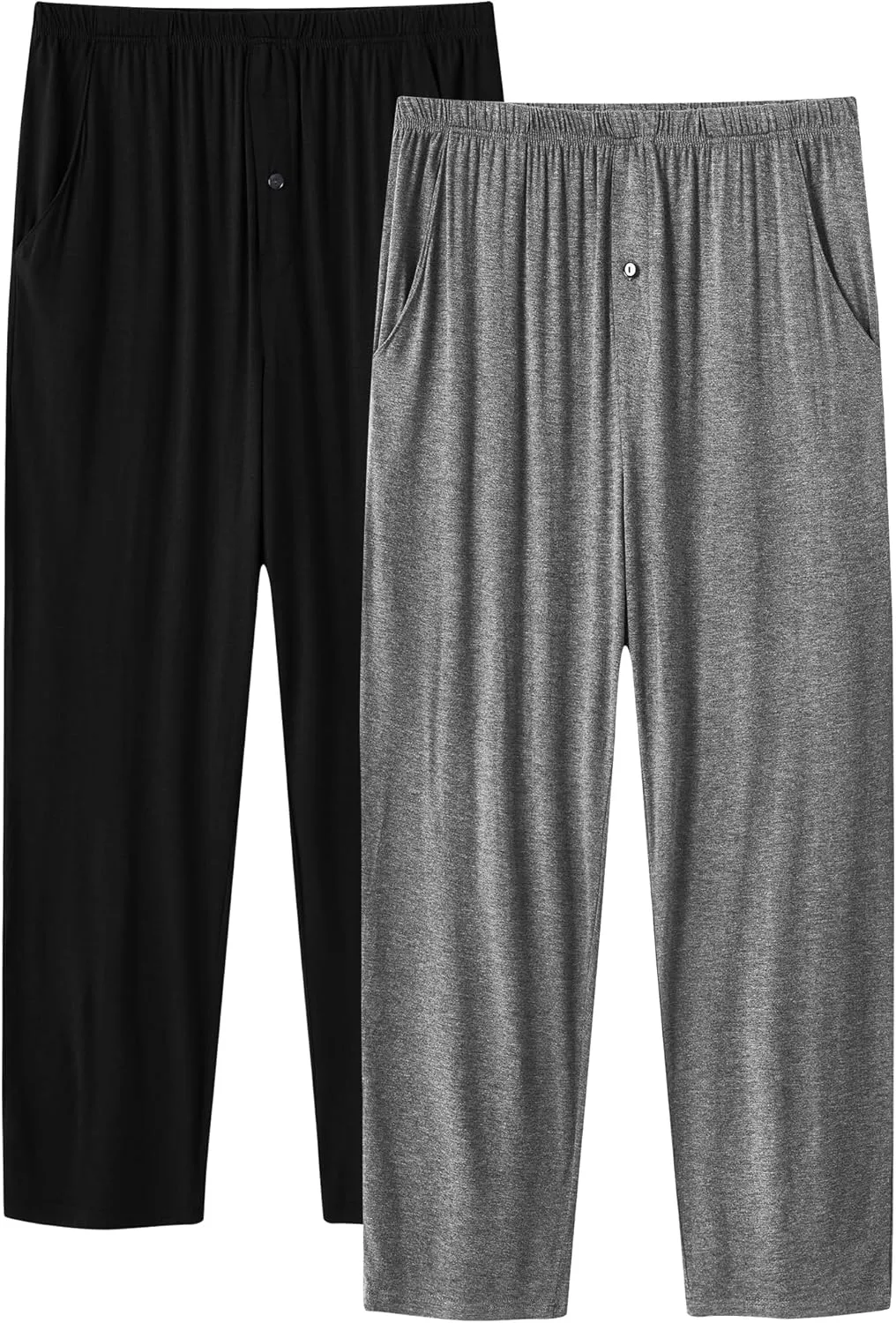JINSHI Mens Modal Pajama Pants Soft Elastic Waist Mens Comfy Sleep Pants Lounge Pants with Pockets