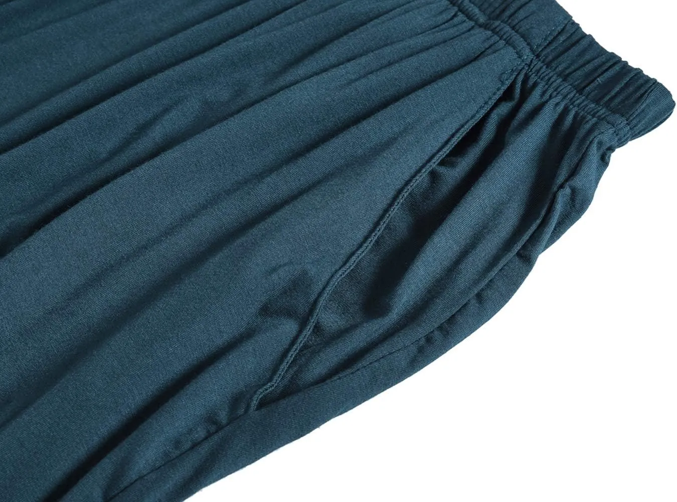 JINSHI Men’s Pajama Shorts Soft Comfortable Lightweight Elastic Drawstring Men Lounge Sleep Shorts with Pockets