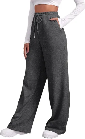 JiXiang Sweatpants for Women Yoga Pants High Waisted Pants with Pockets Casual Lounge Pants Trendy Comfort Joggers Pants