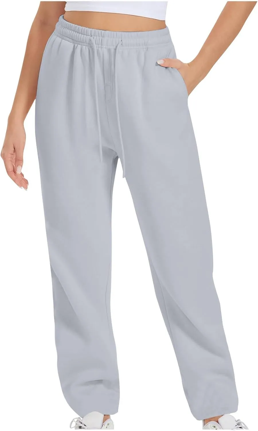 Joggers for Women, Women's Jogger Sweatpants Fleece Lined Winter Pants High Waisted Travel Pants Comfy Lounge Pants
