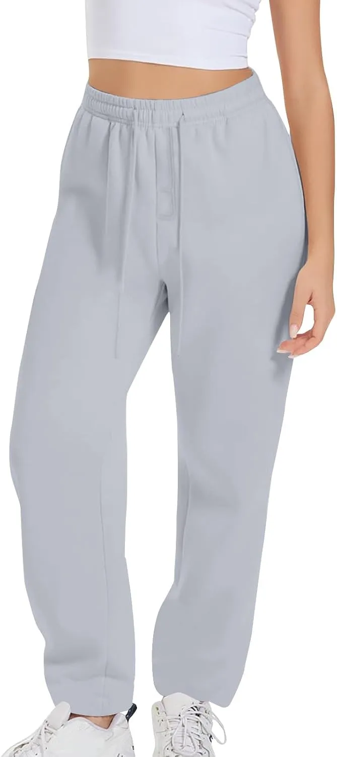 Joggers for Women, Women's Jogger Sweatpants Fleece Lined Winter Pants High Waisted Travel Pants Comfy Lounge Pants