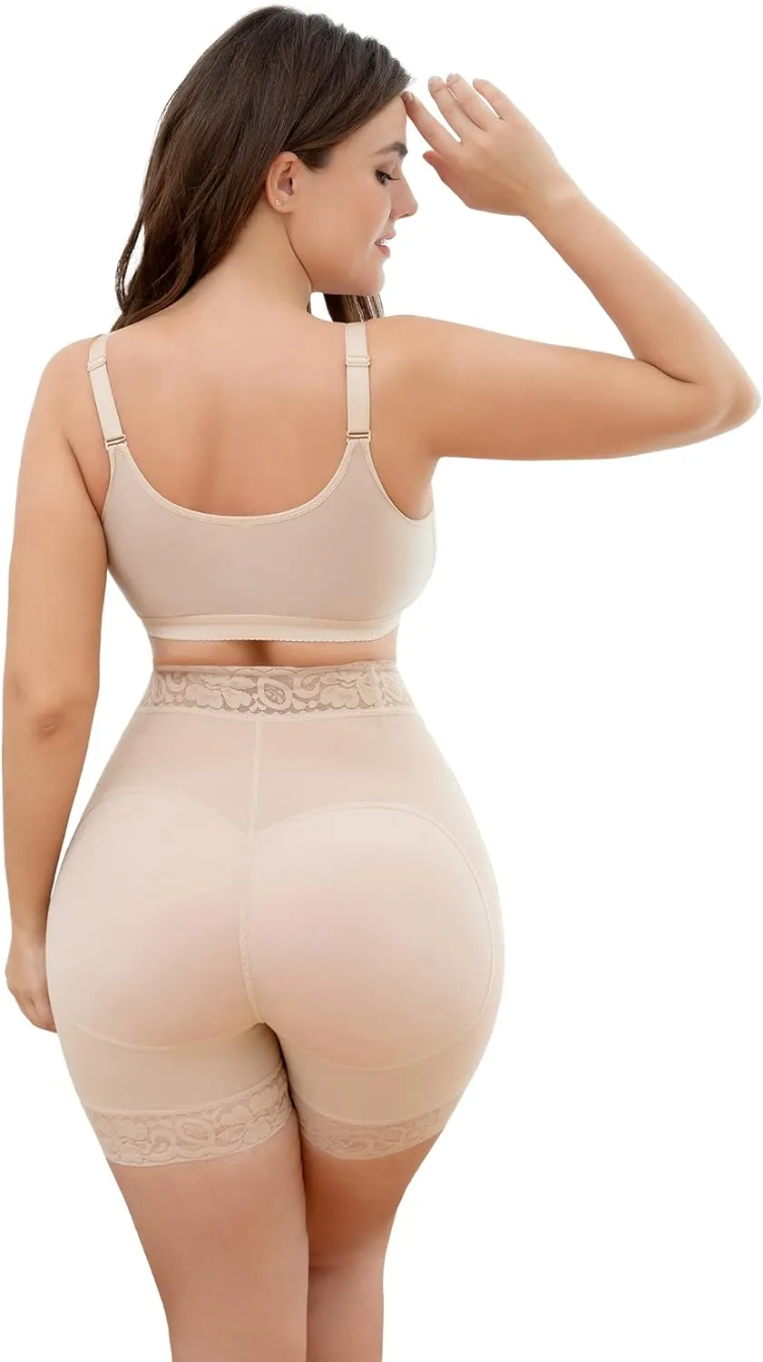 KELLYLEE Shapewear for Women Tummy Control High Waisted Butt Lifter Panties Compression Shorts Postpartum Underwear Boyshorts