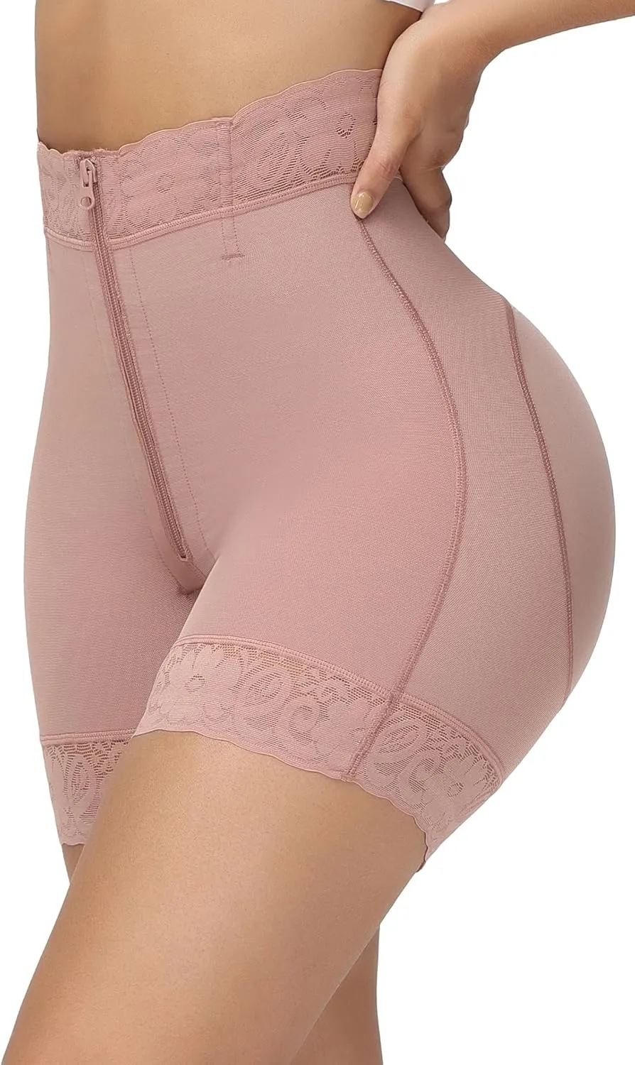 KELLYLEE Shapewear for Women Tummy Control High Waisted Butt Lifter Panties Compression Shorts Postpartum Underwear Boyshorts