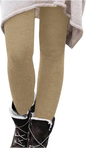 Leggings Plus Size Stretchy Workout Leggings for Women Tummy Control Tights Solid Color Ladies Pajamas Bottoms