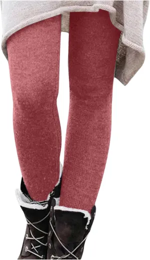 Leggings Plus Size Stretchy Workout Leggings for Women Tummy Control Tights Solid Color Ladies Pajamas Bottoms
