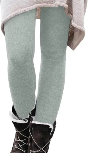 Leggings Plus Size Stretchy Workout Leggings for Women Tummy Control Tights Solid Color Ladies Pajamas Bottoms