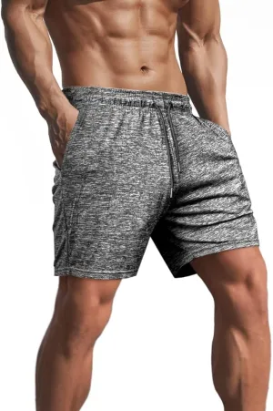 Lehmanlin Men's Bodybuilding Shorts 3/5 Inch Inseam Workout Training Muscle Short Shorts Stretch Quick Dry