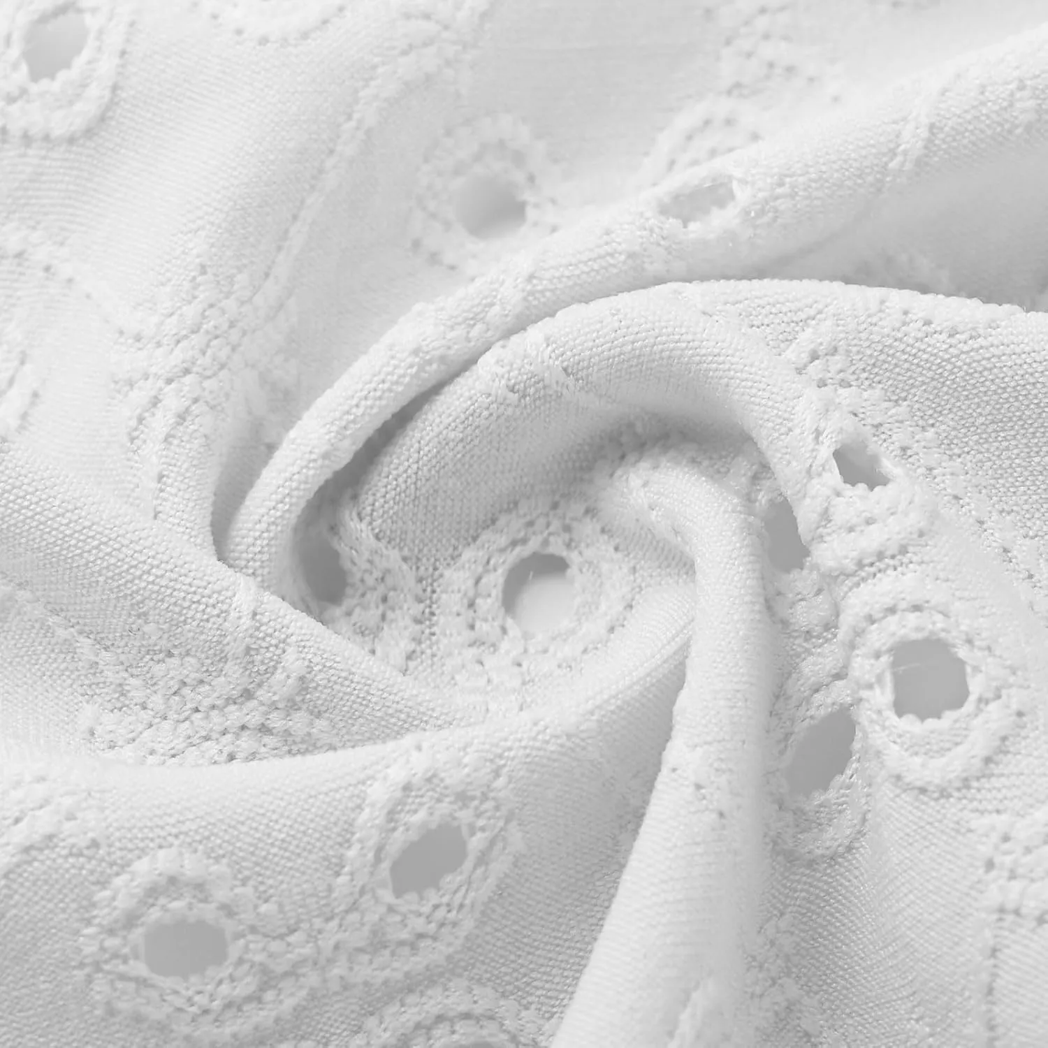 Lightweight Summer Cardigan for Women 2025 Spring Netted Knit Ruffled Eyelet Shrugs Half Sleeve Kimono Cover Ups