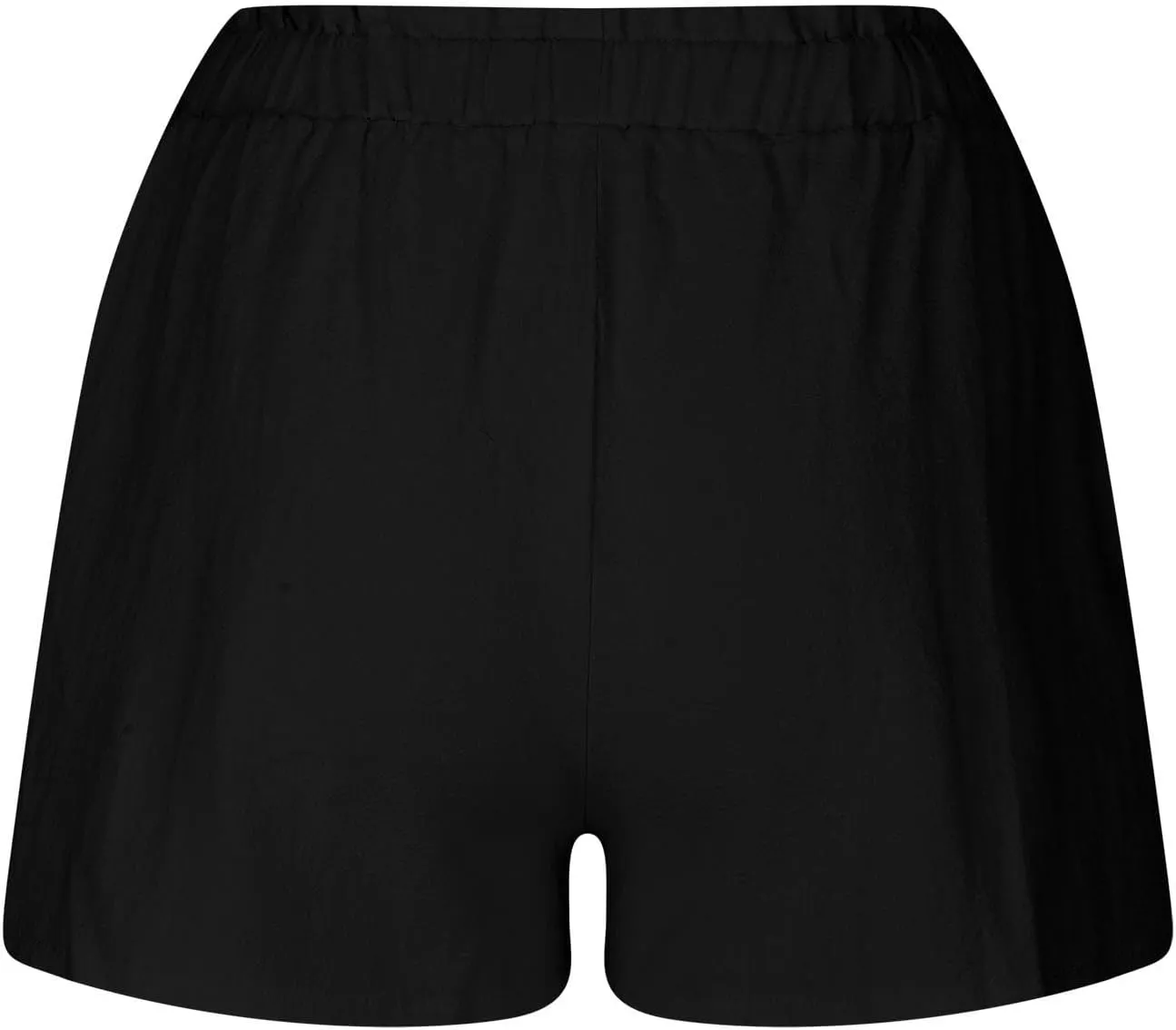 Linen Shorts for Women Summer High Waisted Elastic Running Pants Loose Fit Breathable Beach Vacation Shorts