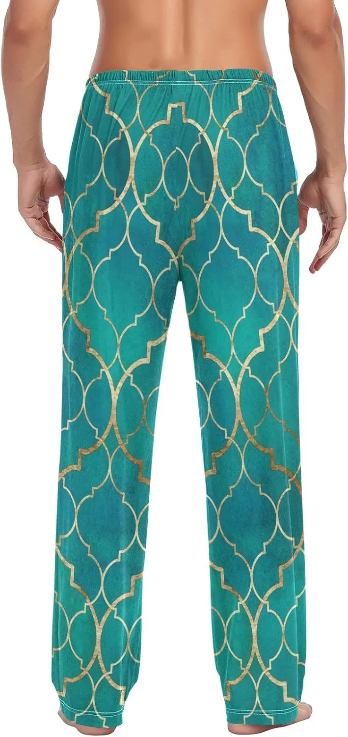 linqin Men's Pajama Pant Comfy Soft Lounge Sleep Pants Space Galaxy Constellation Pajama Bottoms