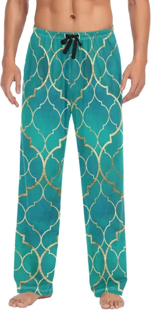 linqin Men's Pajama Pant Comfy Soft Lounge Sleep Pants Space Galaxy Constellation Pajama Bottoms