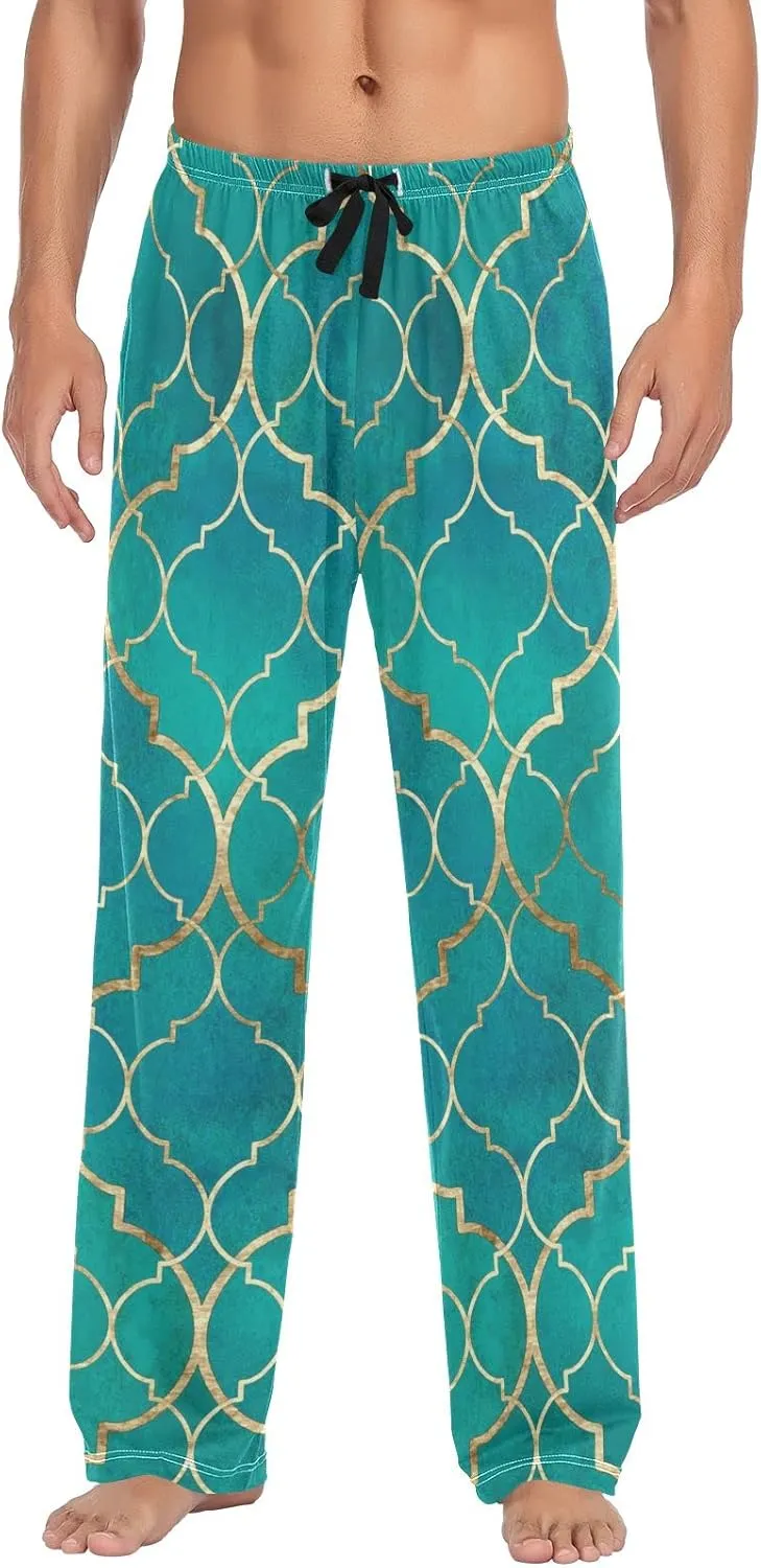 linqin Men's Pajama Pant Comfy Soft Lounge Sleep Pants Space Galaxy Constellation Pajama Bottoms