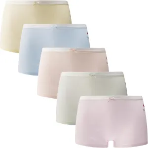 Little Girls Cotton Boy Shorts Toddler Panties Baby Princess Underwear (Pack of 4)