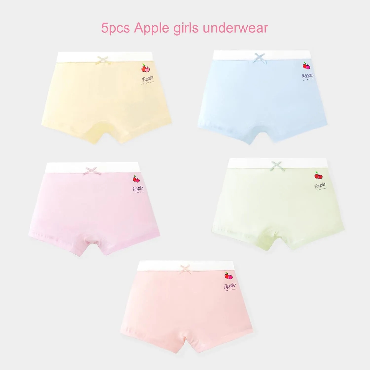 Little Girls Cotton Boy Shorts Toddler Panties Baby Princess Underwear (Pack of 4)
