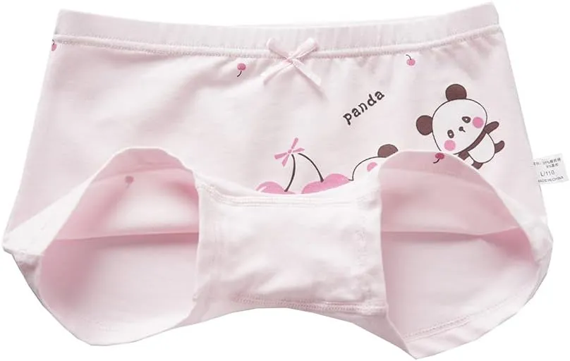 Little Girls Cotton Boy Shorts Toddler Panties Baby Princess Underwear (Pack of 5)