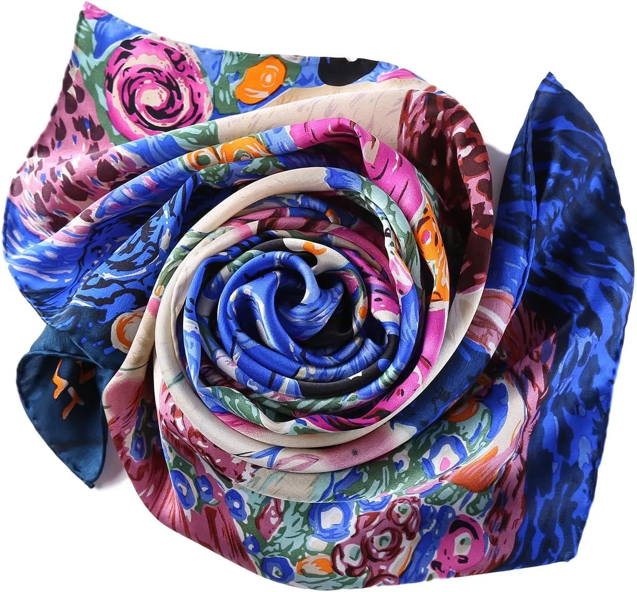 Long Charmeuse Silk Scarf Classic Art Print