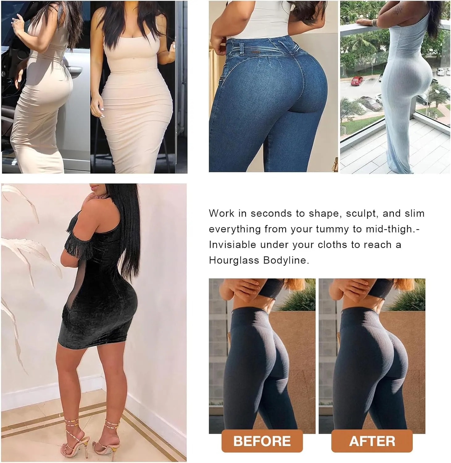Lover-Beauty Butt Lifter Panties Faja Shorts Hip Enhancer Tummy Control Butt Lifting Shapewear