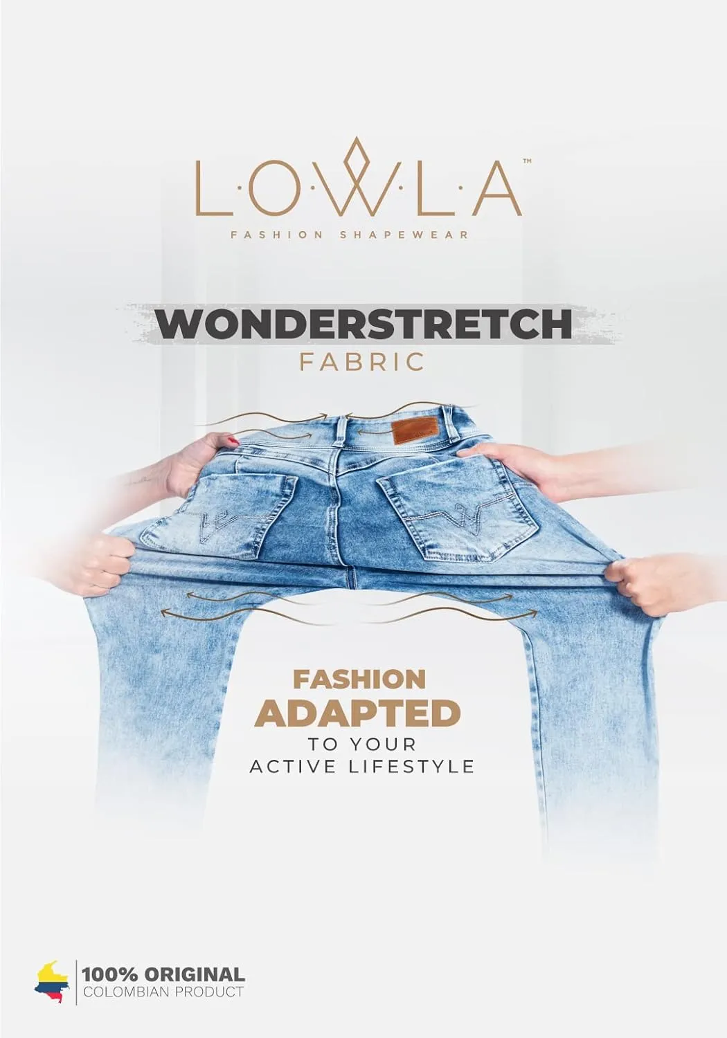 L.O.W.L.A SHAPEWEAR Butt Lifting Jeans | Removable Butt Pads | Pantalones Colombianos Levanta Cola