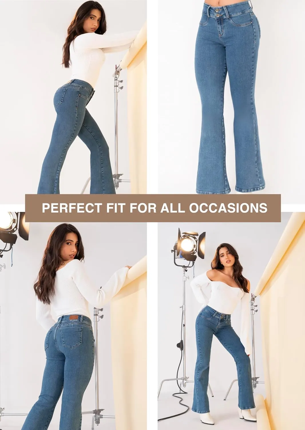 L.O.W.L.A SHAPEWEAR Butt Lifting Jeans | Removable Butt Pads | Pantalones Colombianos Levanta Cola