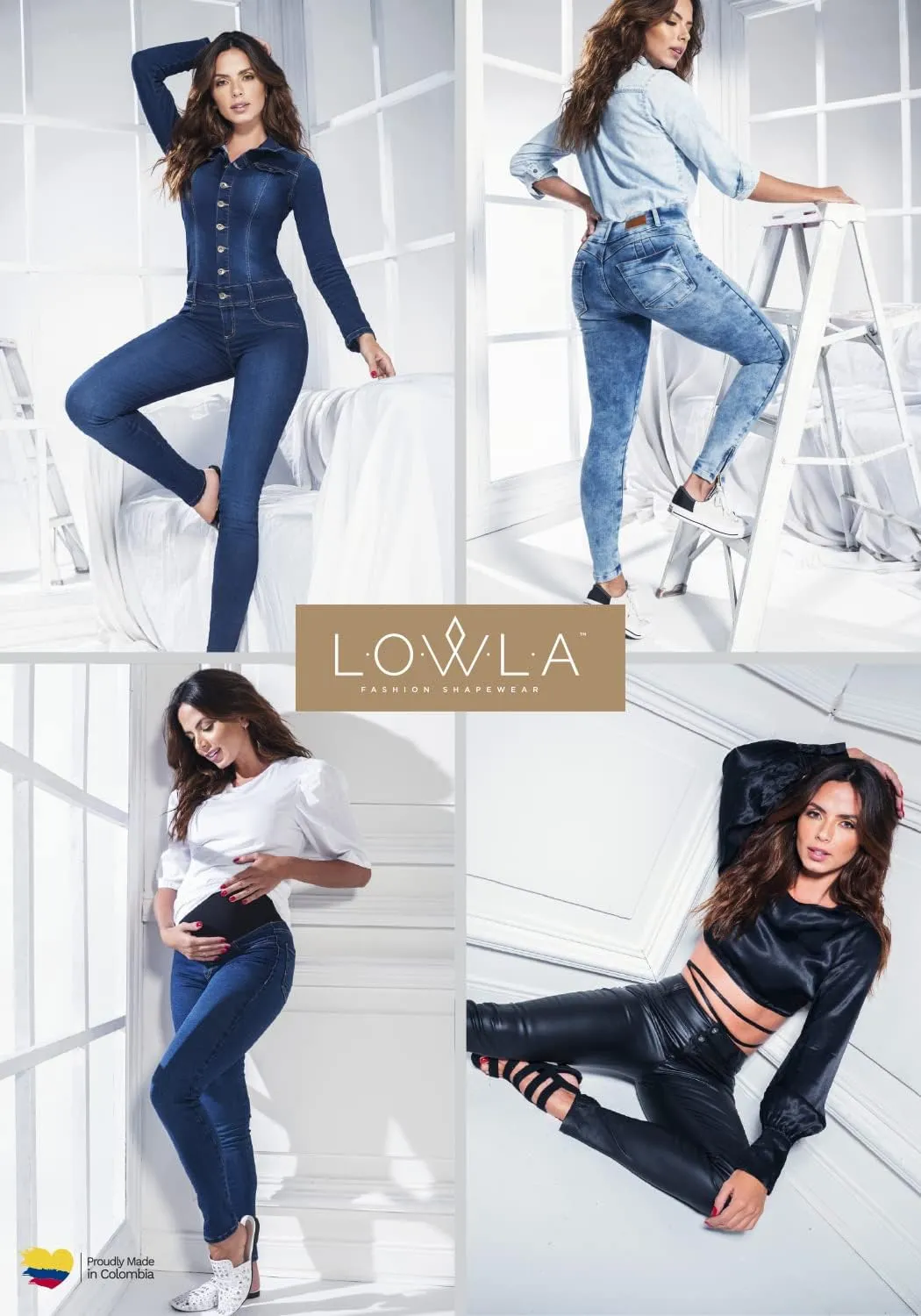 L.O.W.L.A SHAPEWEAR High Waisted Jeans for Women | Pantalones Colombianos Levanta cola | Butt Lifting Jeans