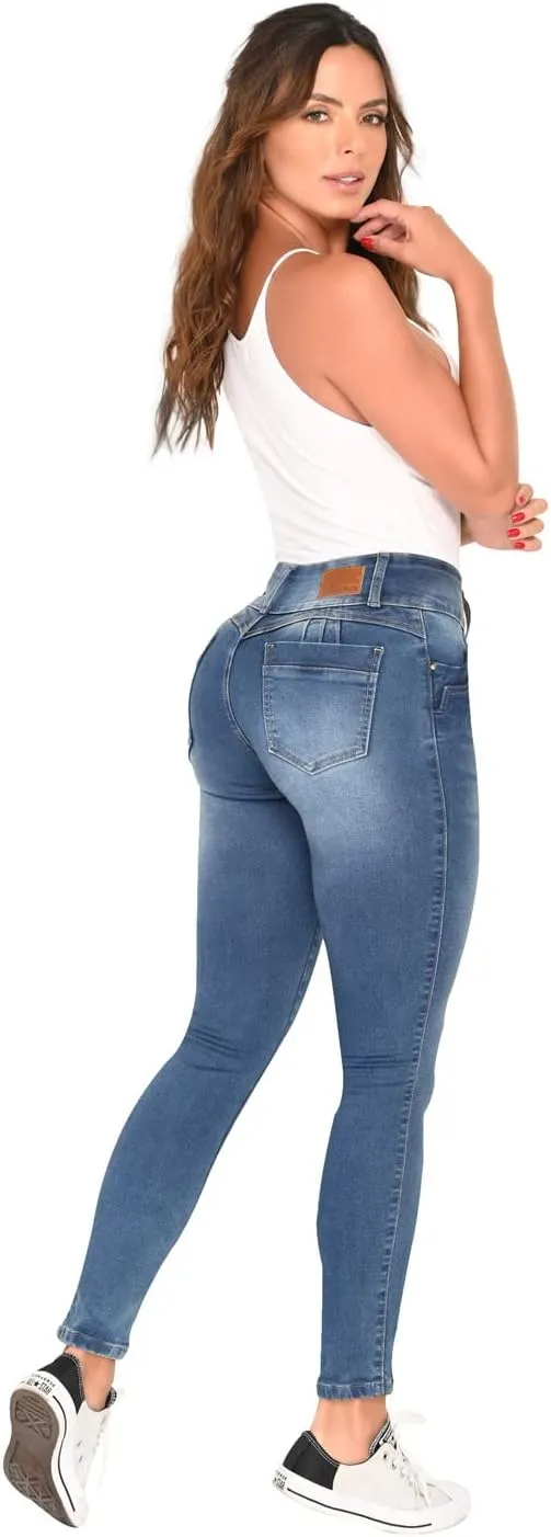 L.O.W.L.A SHAPEWEAR High Waisted Jeans for Women | Pantalones Colombianos Levanta cola | Butt Lifting Jeans
