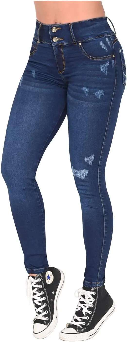 L.O.W.L.A SHAPEWEAR High Waisted Jeans for Women | Pantalones Colombianos Levanta cola | Butt Lifting Jeans