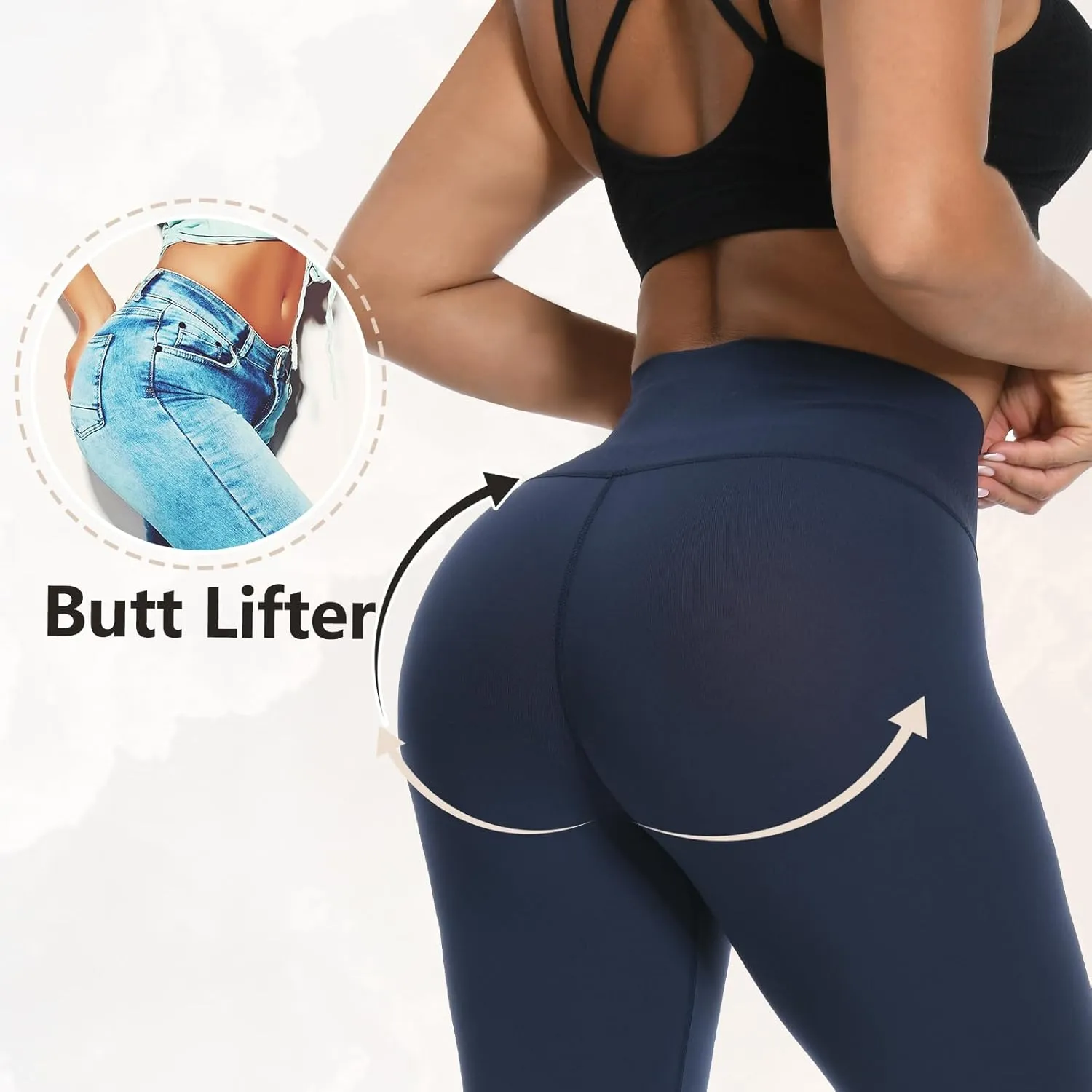  MD Shapewear for Women Tummy Control High Waisted Light Compression Footless Tights Leggings