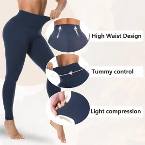  MD Shapewear for Women Tummy Control High Waisted Light Compression Footless Tights Leggings