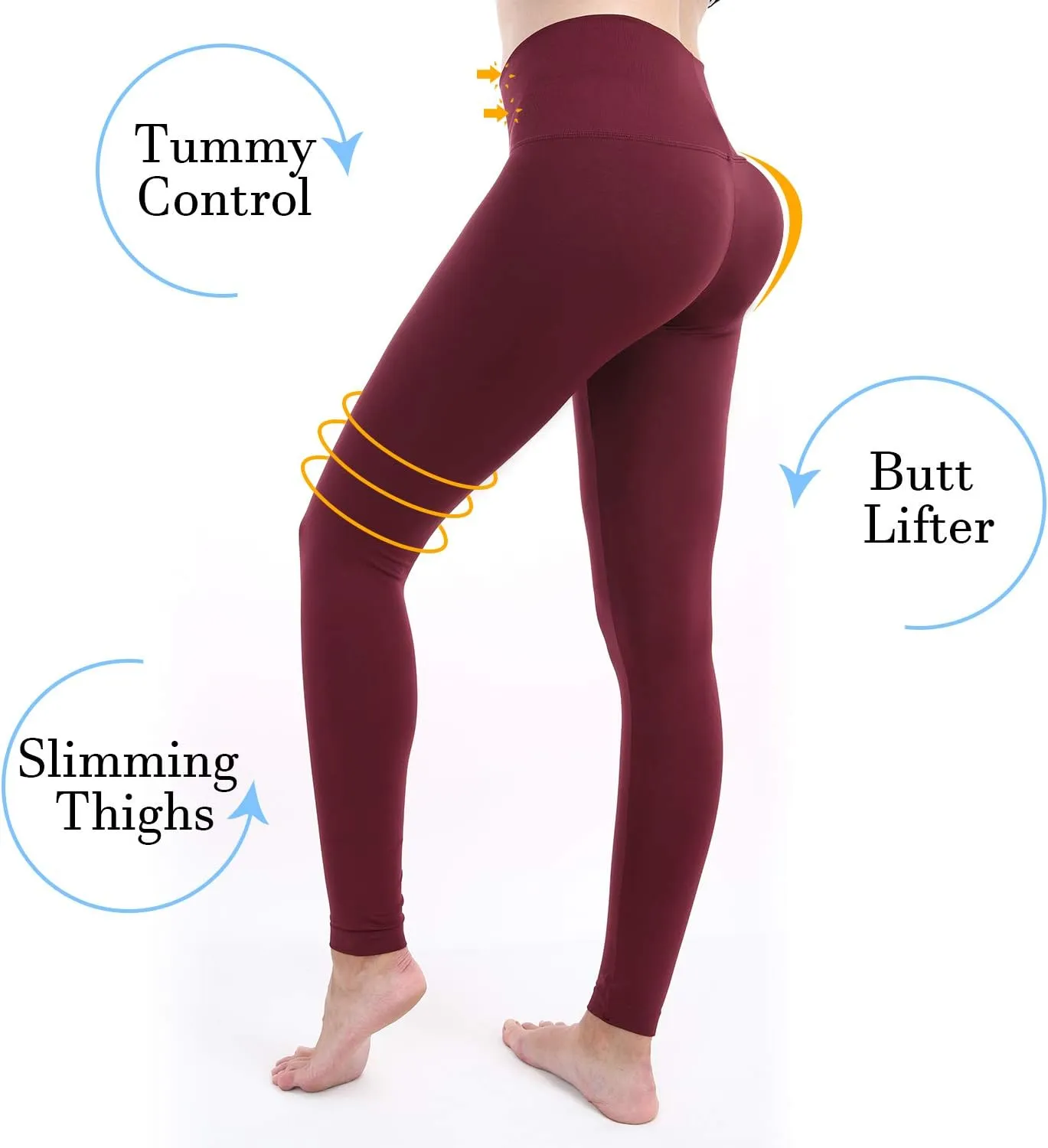  MD Women's High Waist Yoga Panty Target Firm Control Shapewear Compression Slimming Leggings