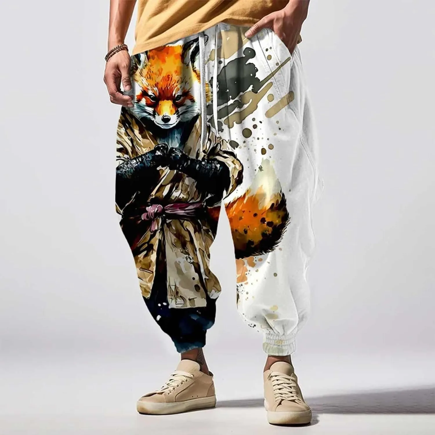 Men Hippih Harem Pants Fashion Street Feel Casual Sweatpants Mens Athletic Pants Hammer Pants Men's Yoga
