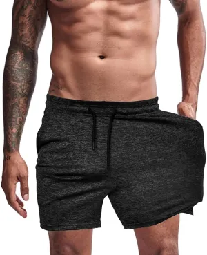Men's Athletic Shorts 5/3 Inch with Pocket Lightweight Workout Training Shorts Quick Dry,Hight Stretch,Breathable