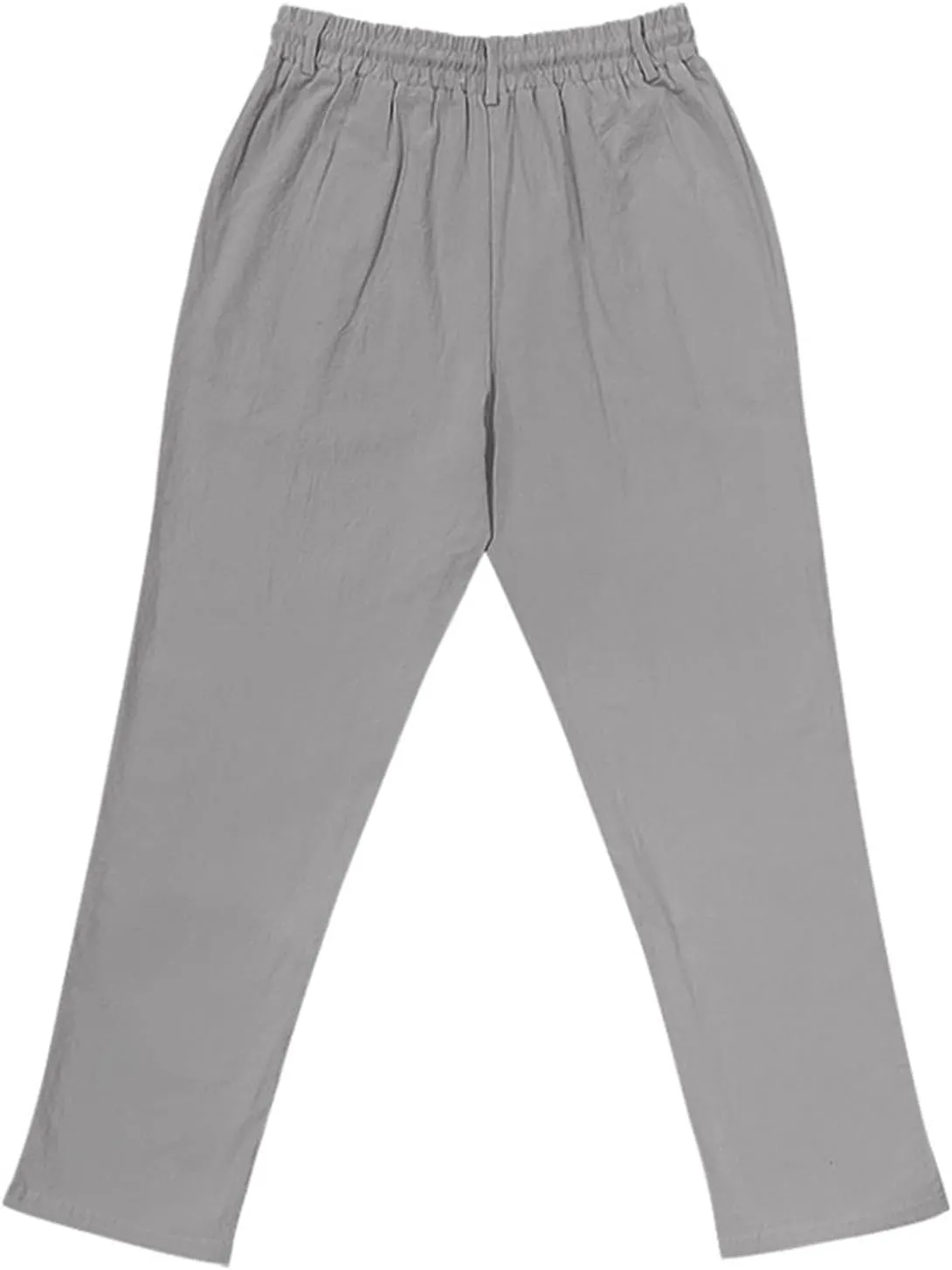 Men's Baggy Wide Leg Pants Summer Elastic Waist Trendy Breathable Leisure Style Summer Comfy Fashion Trousers