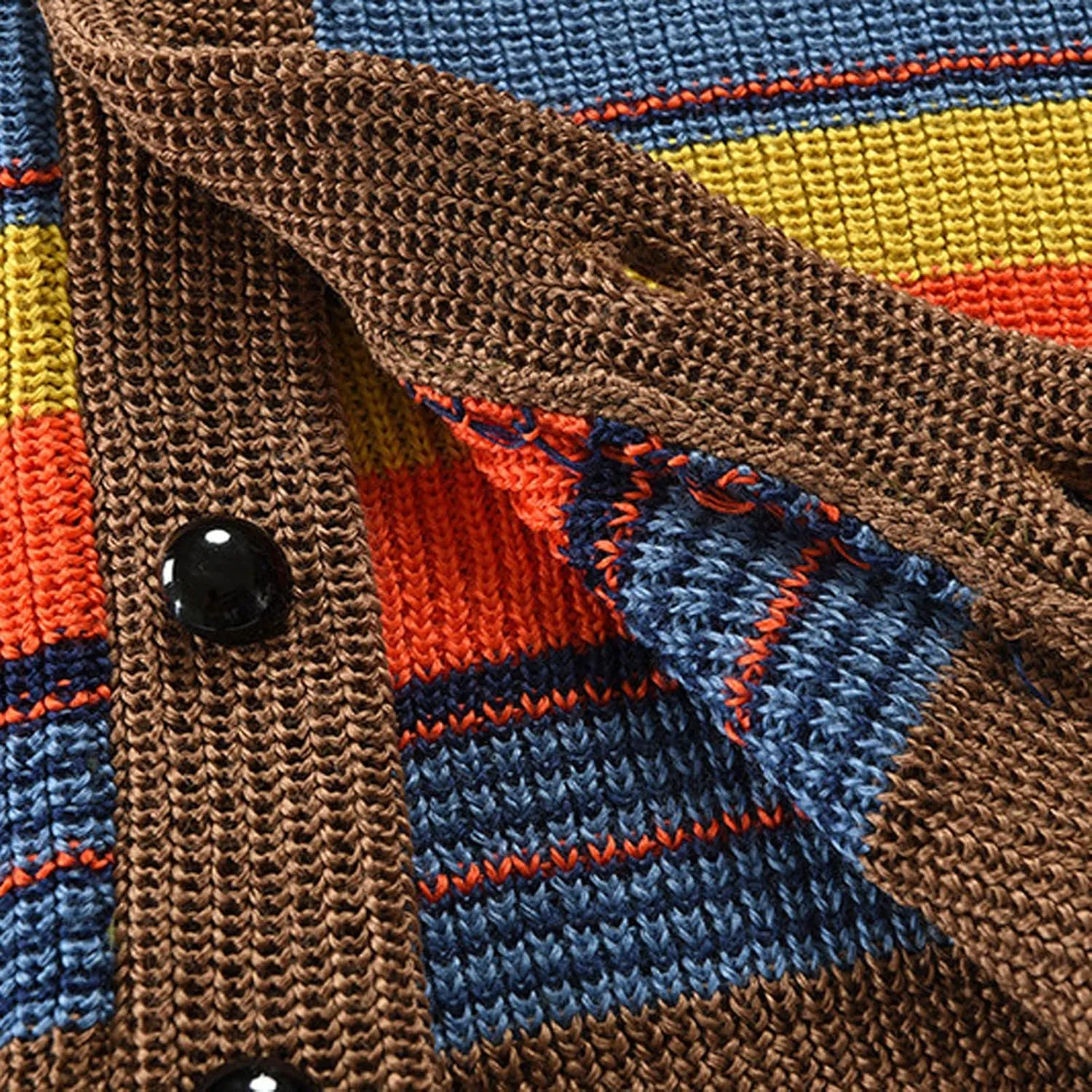 Men's Cardigan Sweaters Cable Knit Sweater Button Down Cardigan Color Block Sweater Open Front Cardigan Fashion Jackets