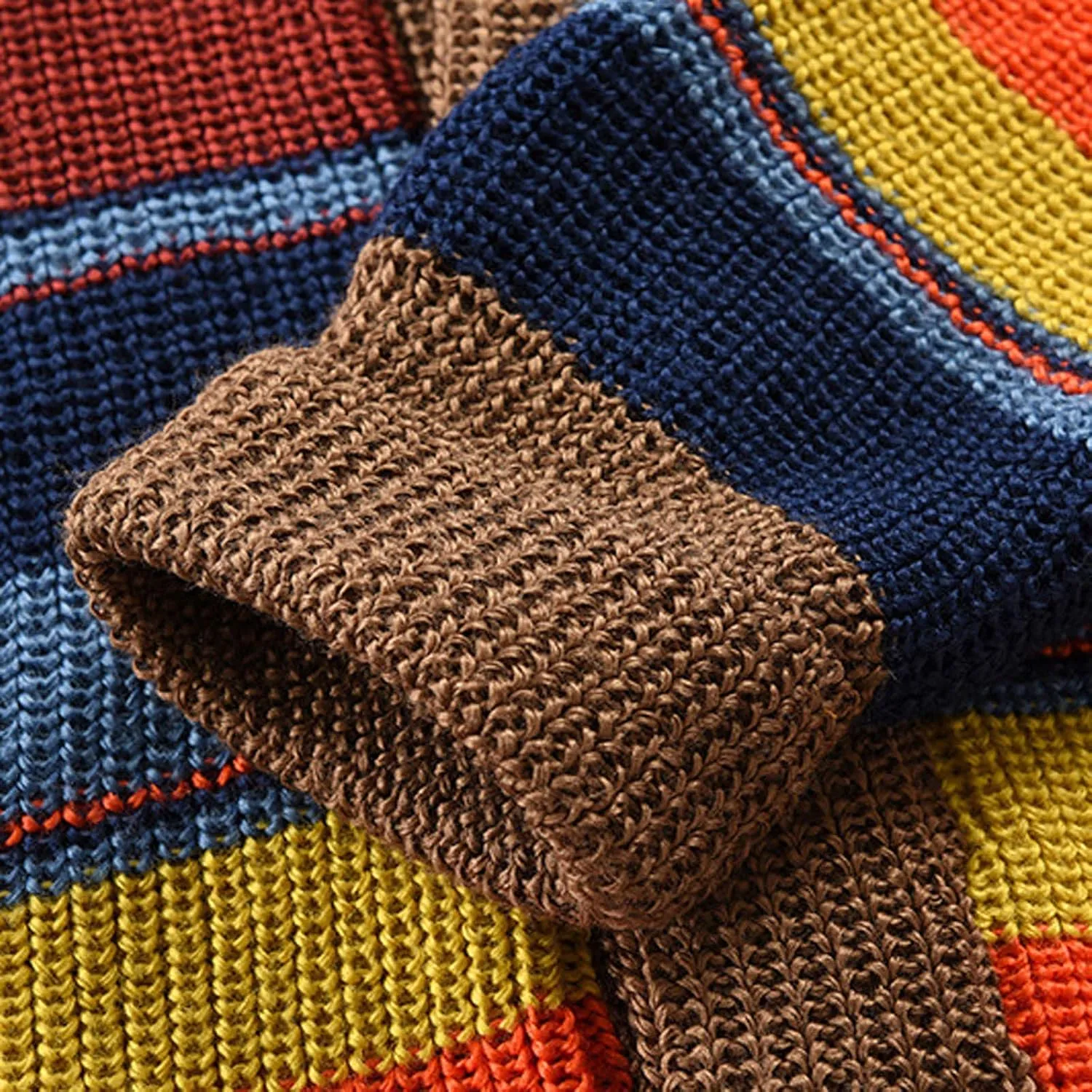 Men's Cardigan Sweaters Cable Knit Sweater Button Down Cardigan Color Block Sweater Open Front Cardigan Fashion Jackets