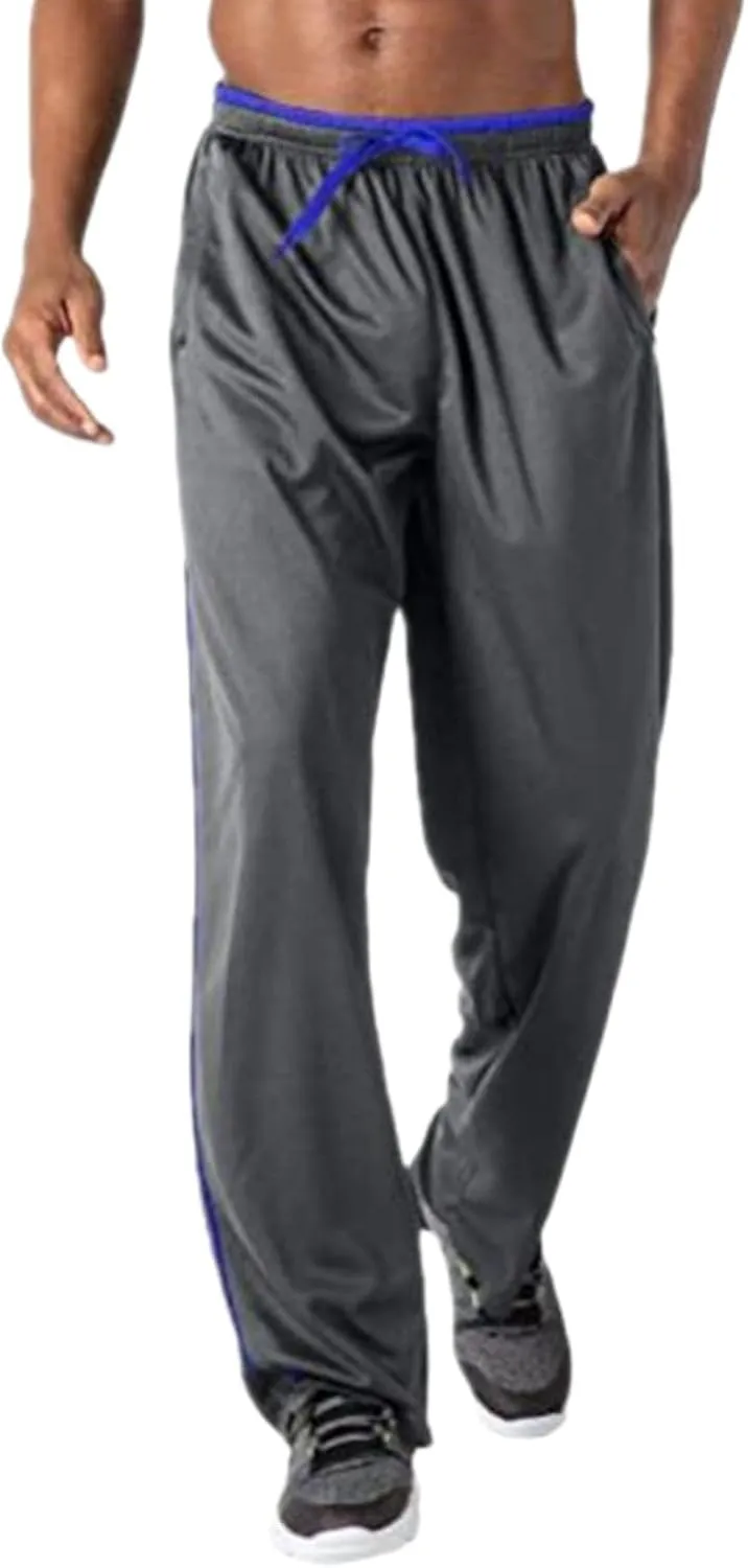 Mens Casual Pants Hip Hop Drawstring Elastic Waist Stretch Breathable Loose Fit Sweatpants Workout Training Trousers