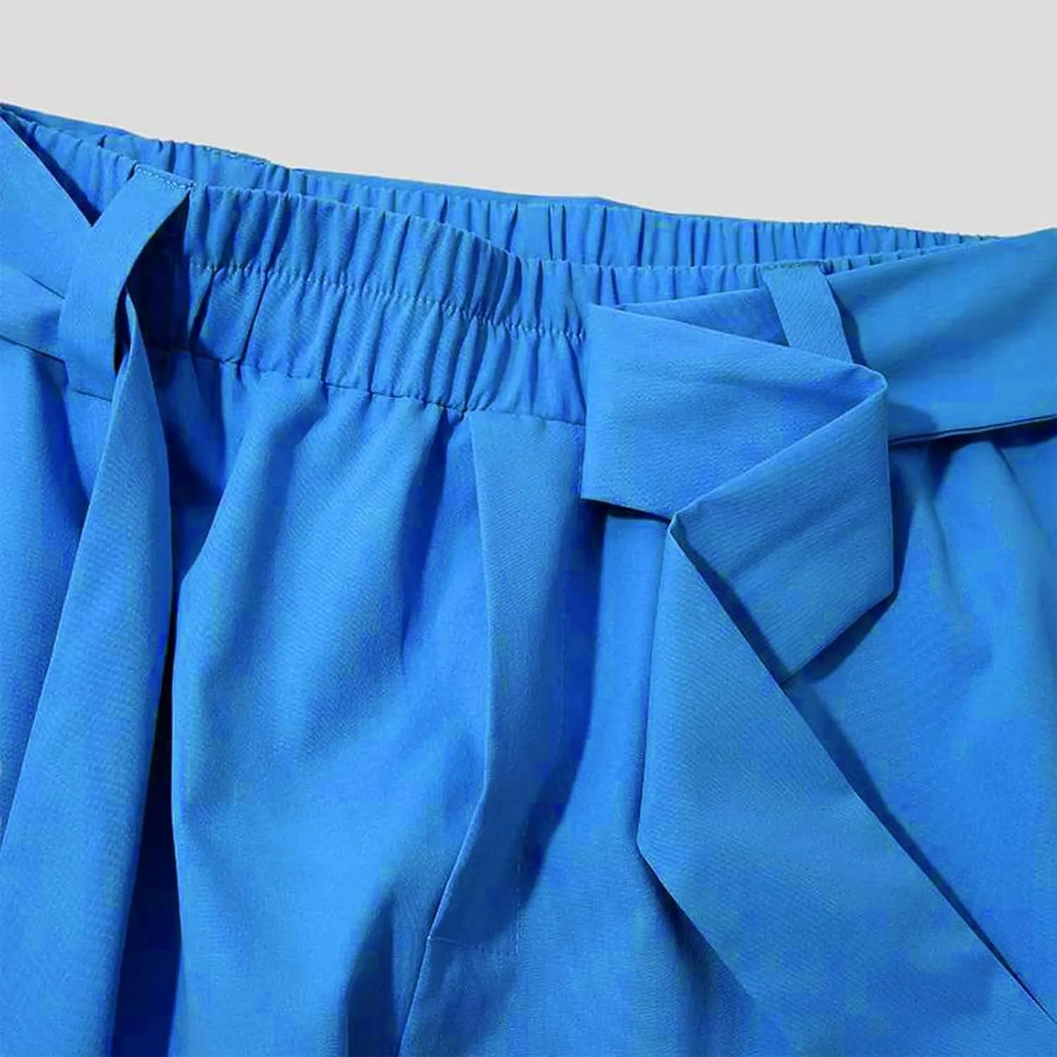 Mens Dress Pants Wide Legs Stretch Elastic Waist Casual Stylish Slim Fit Loose Lightweight Pant Outdoor Solid Trousers