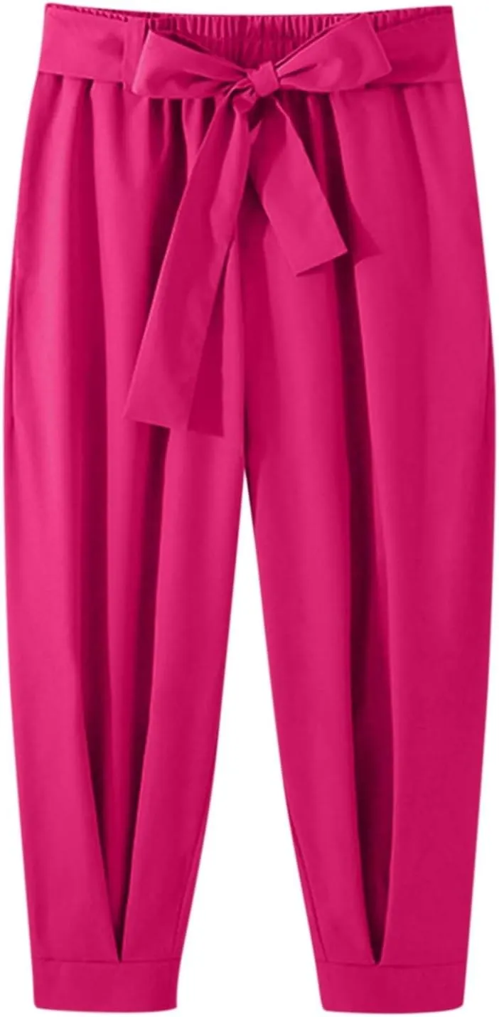 Mens Dress Pants Wide Legs Stretch Elastic Waist Casual Stylish Slim Fit Loose Lightweight Pant Outdoor Solid Trousers