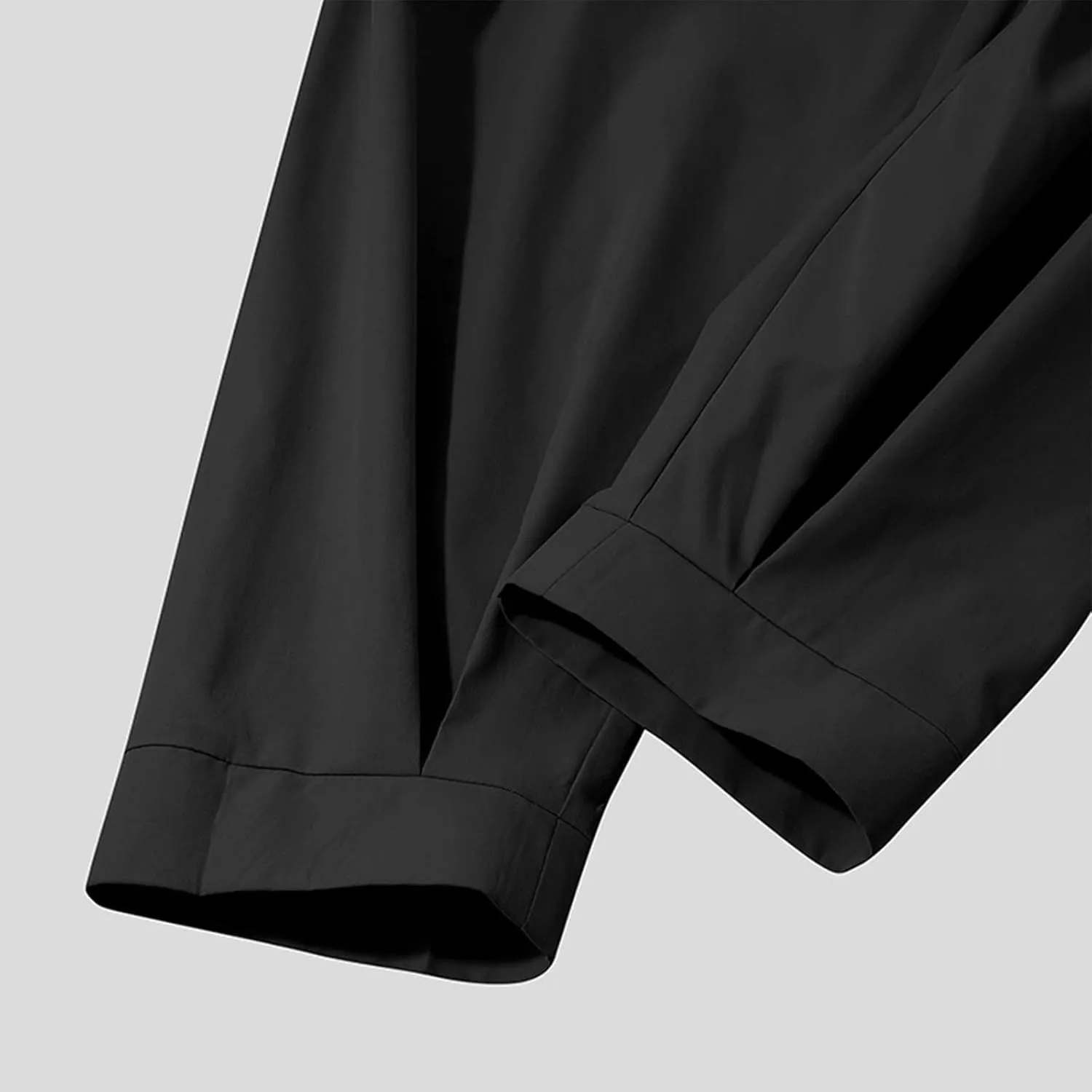 Mens Dress Pants Wide Legs Stretch Elastic Waist Casual Stylish Slim Fit Loose Lightweight Pant Outdoor Solid Trousers