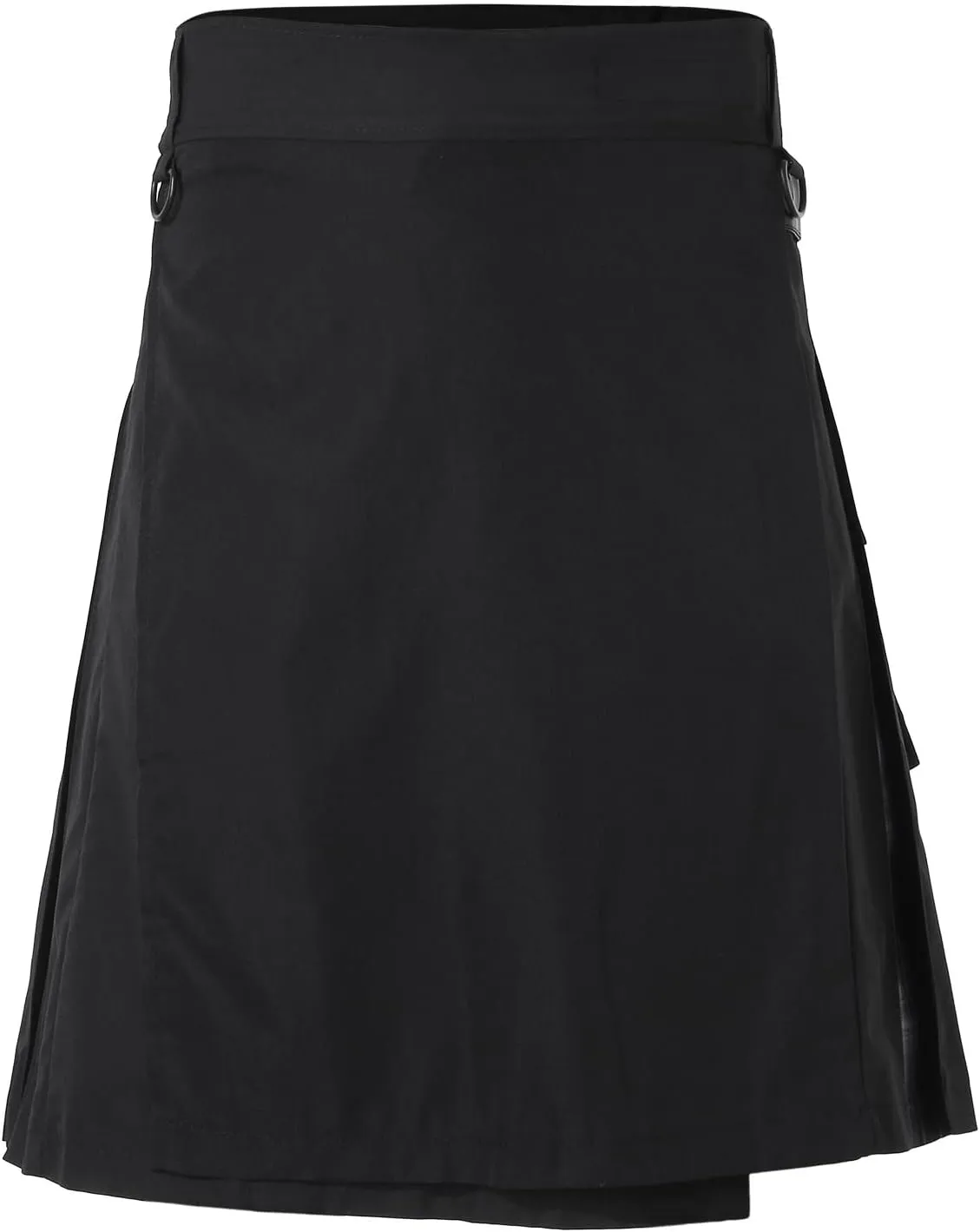 Mens Fashion Casual Scottish Style Plaid Contrast Pocket Pleated Skirt Cute Leisure Comfy Fashion Pleated Skirt