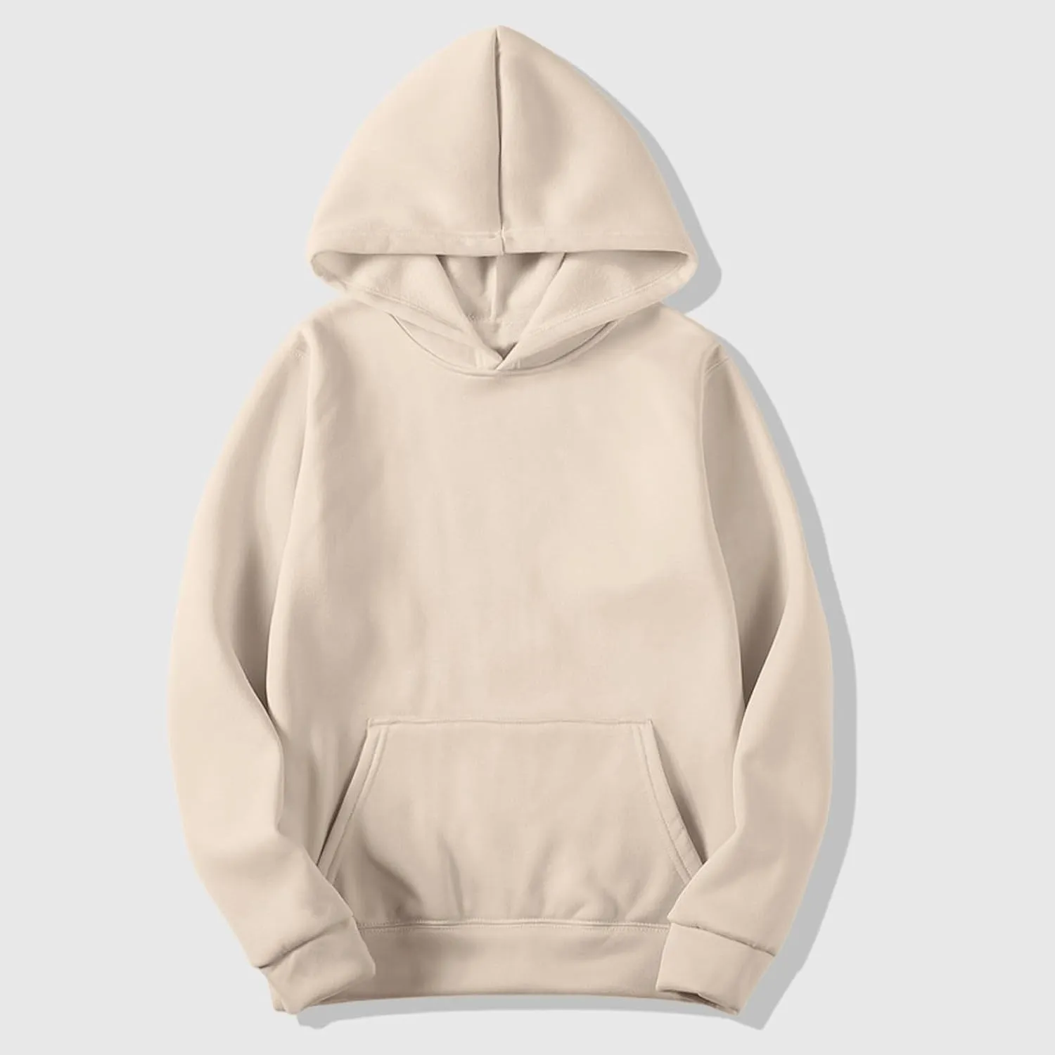 Men's Fleece Hoodies Pullover 2024 Casual Cotton Hooded Collar Sweatshirts Ultra Soft Long Sleeve Shirts with Pocket