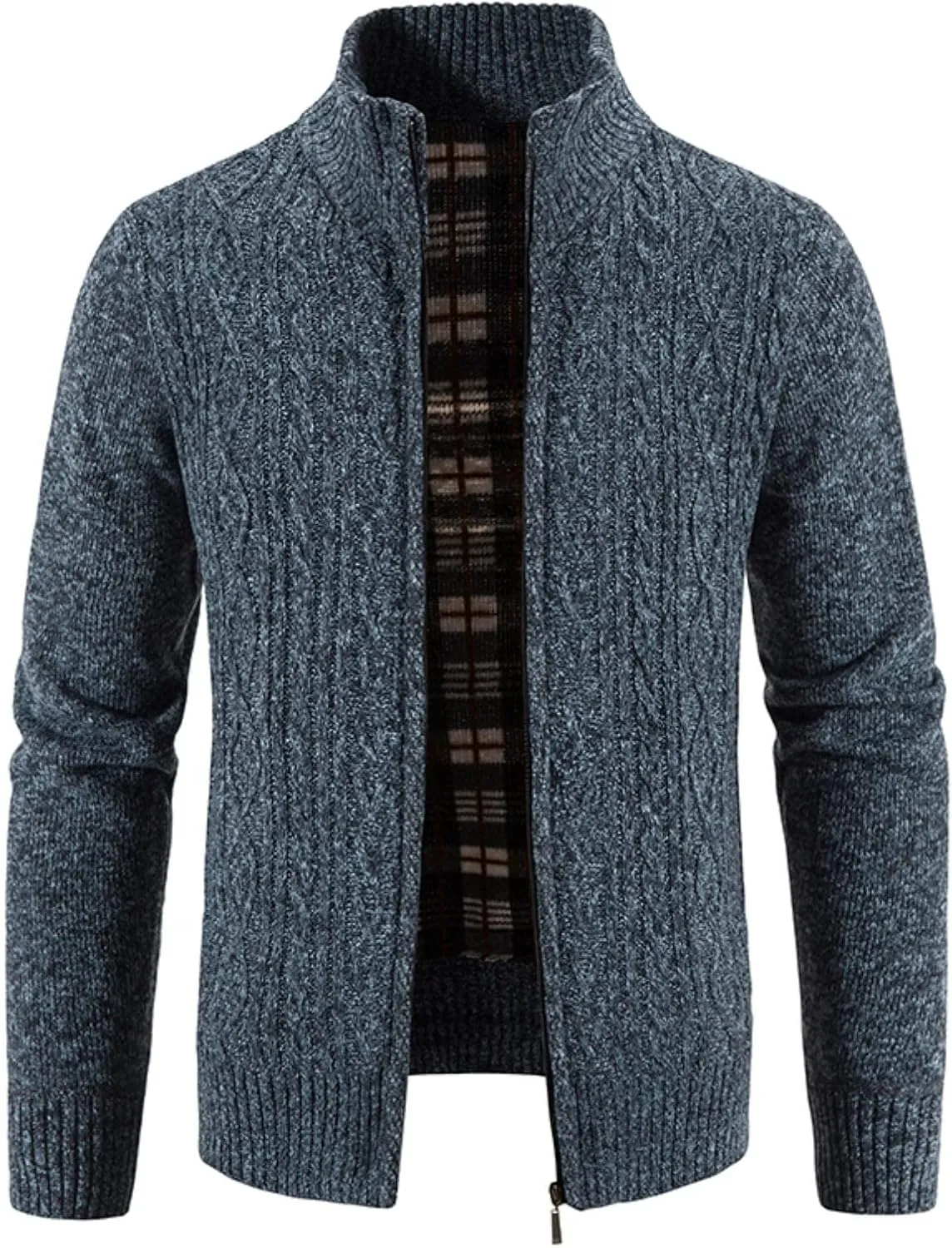 Mens Lightweight Sweater Matching Hooded Zipper Warm Cardigan Knitted Coat Fashion Men mens quilted jacket Old